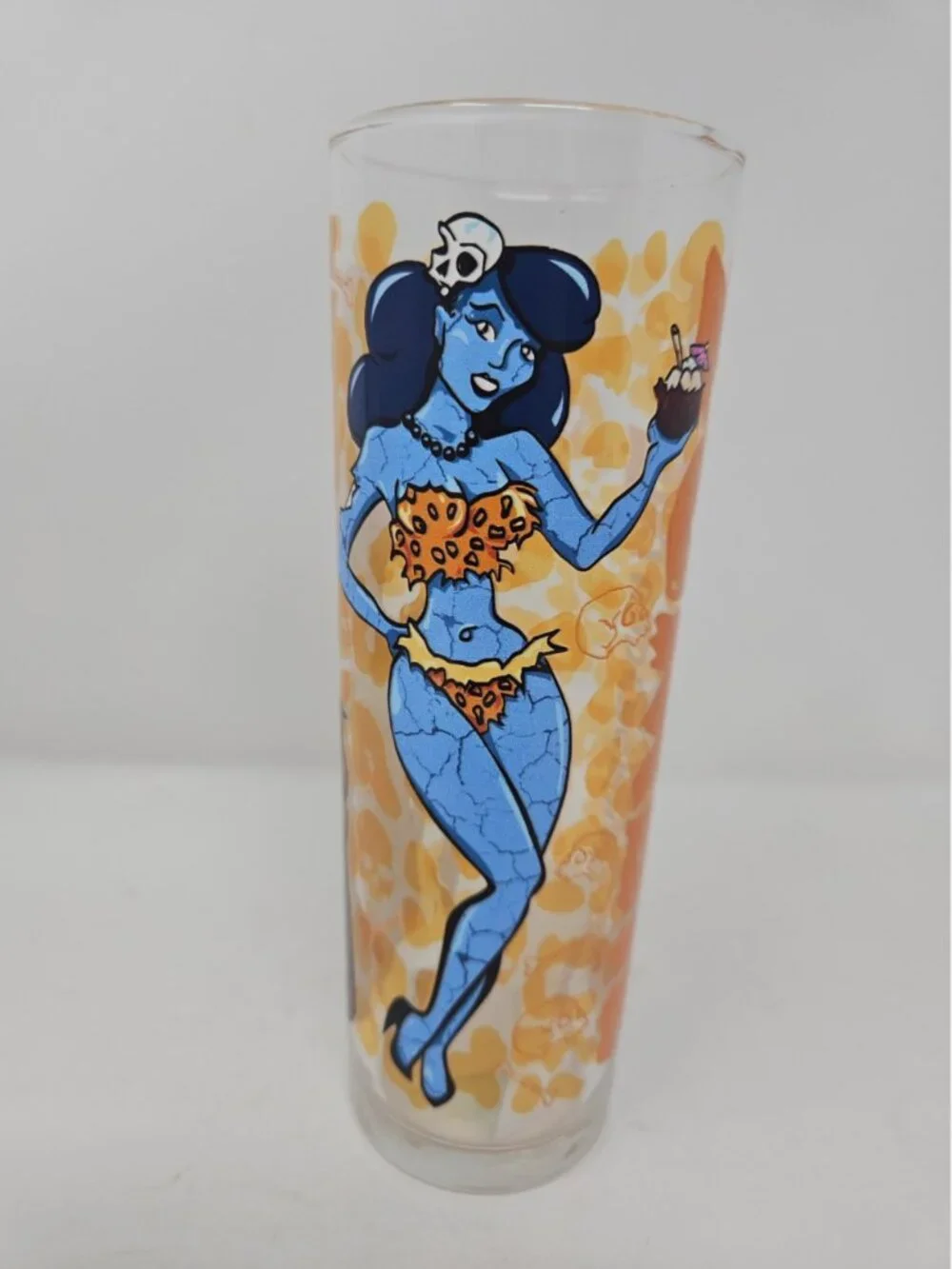 Tiki Undergound Zombie Dead Dames Doktor Bill Tom Collins Highball Glass Lowbrow